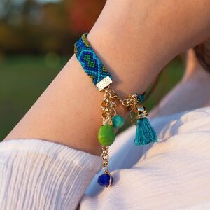 Adjustable Women's Friendship Bracelet with Charms – Fashion Pendants Jewelry